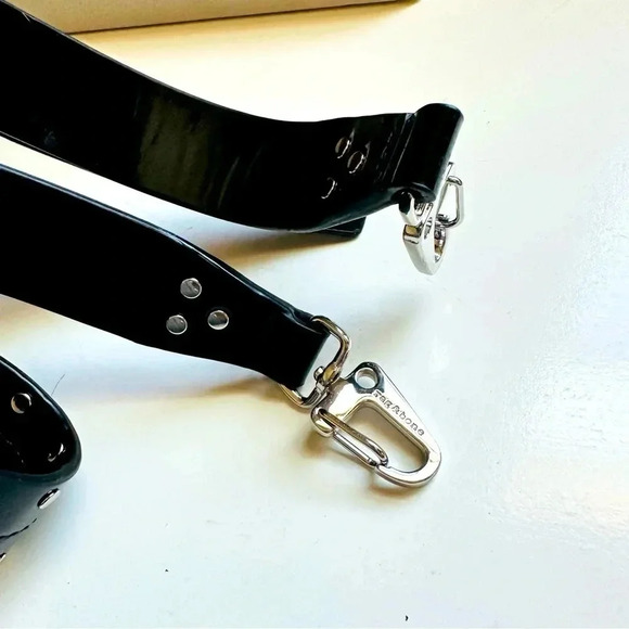 Rag & Bone Patent Leather Black Mini Flight Camera Crossbody Bag - Picture 14 of 14